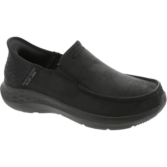 〽️Closed Toe Loafers Sneakers Men\'s Black Leather Slip On Warm Comfortable main image 7